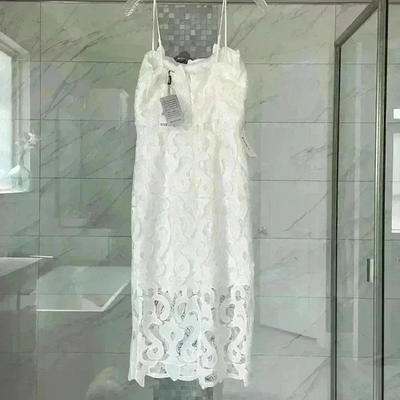 BARDOT- NWT Lina Lace Sheath Dress
Sz US Small/ 6 Color Ivory - Picture 9 of 11